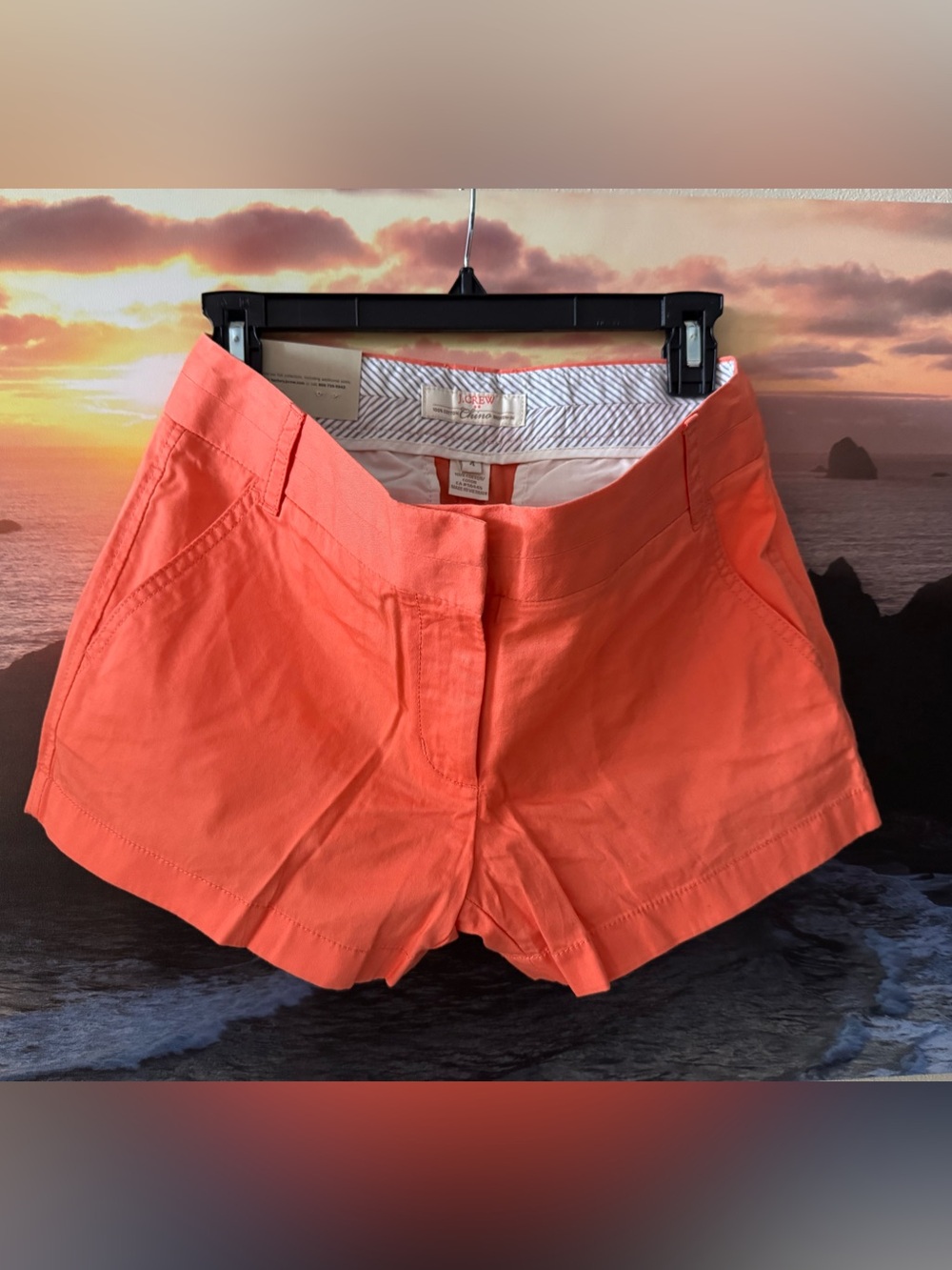 J. Crew Chino City Fit Coral Shorts/4/ NWT